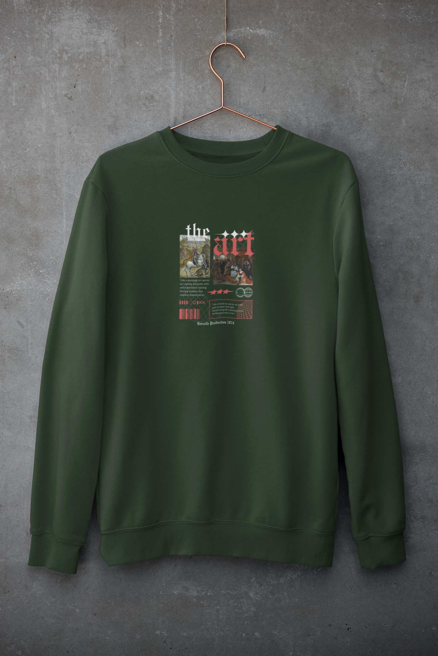 The art Sweatshirt ā Unisex Premium Cotton Fleece