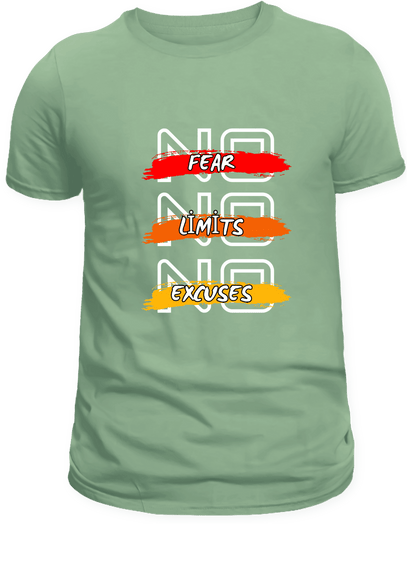 " NO FEAR. NO LIMITS. NO EXCUSES. " Unisex T-Shirt