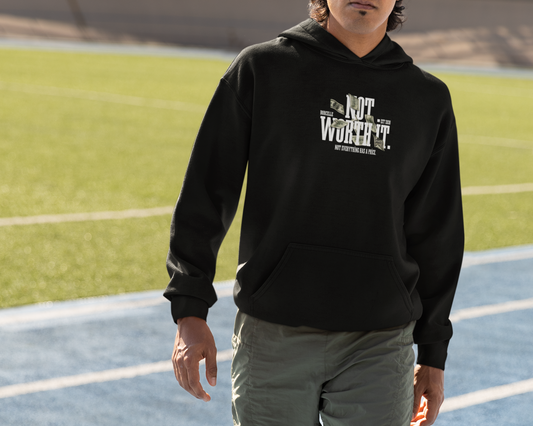 Not worth– Premium Snow soft Unisex Pullover Hoodie