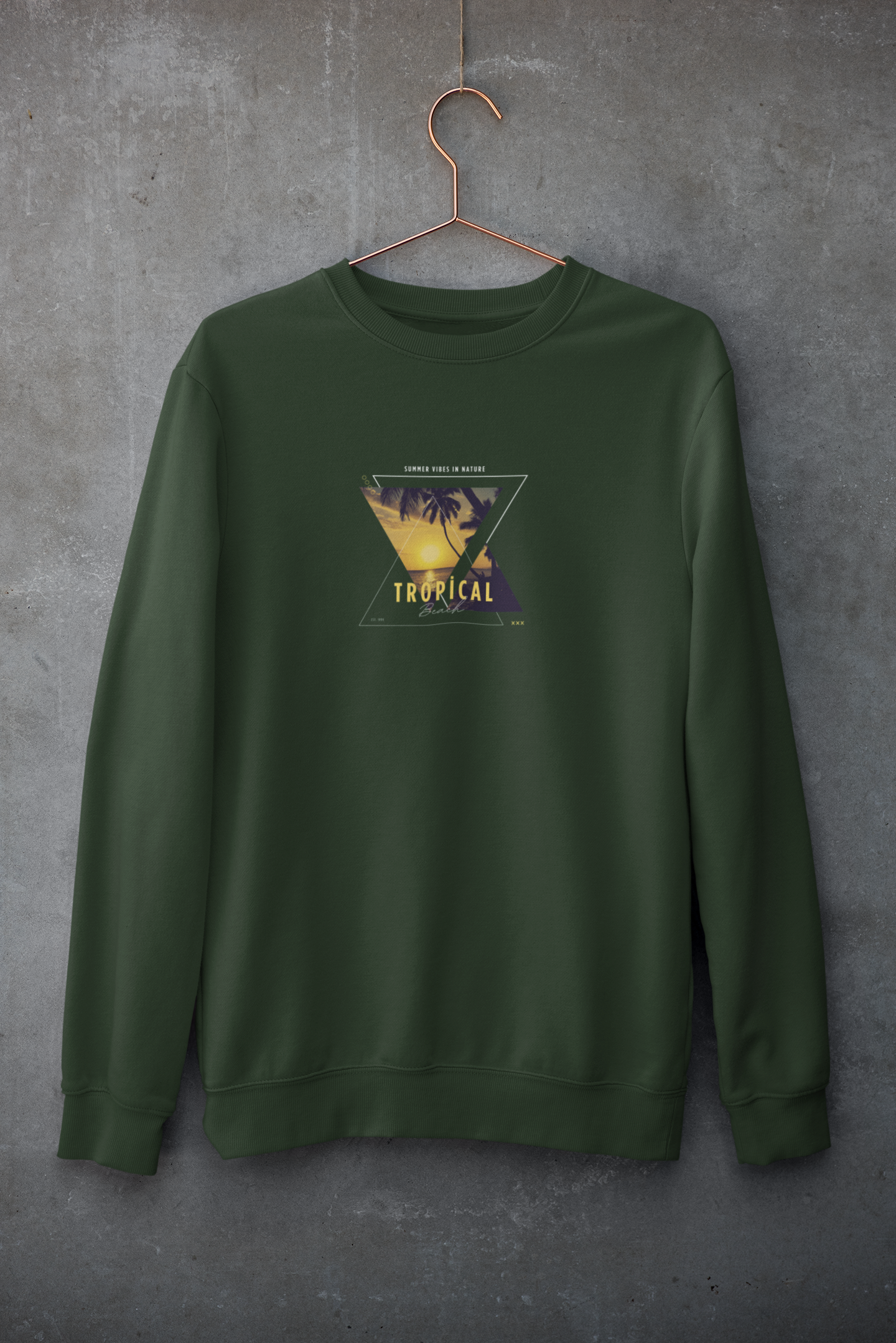 Tropical Sweatshirt – Unisex Premium Cotton Fleece