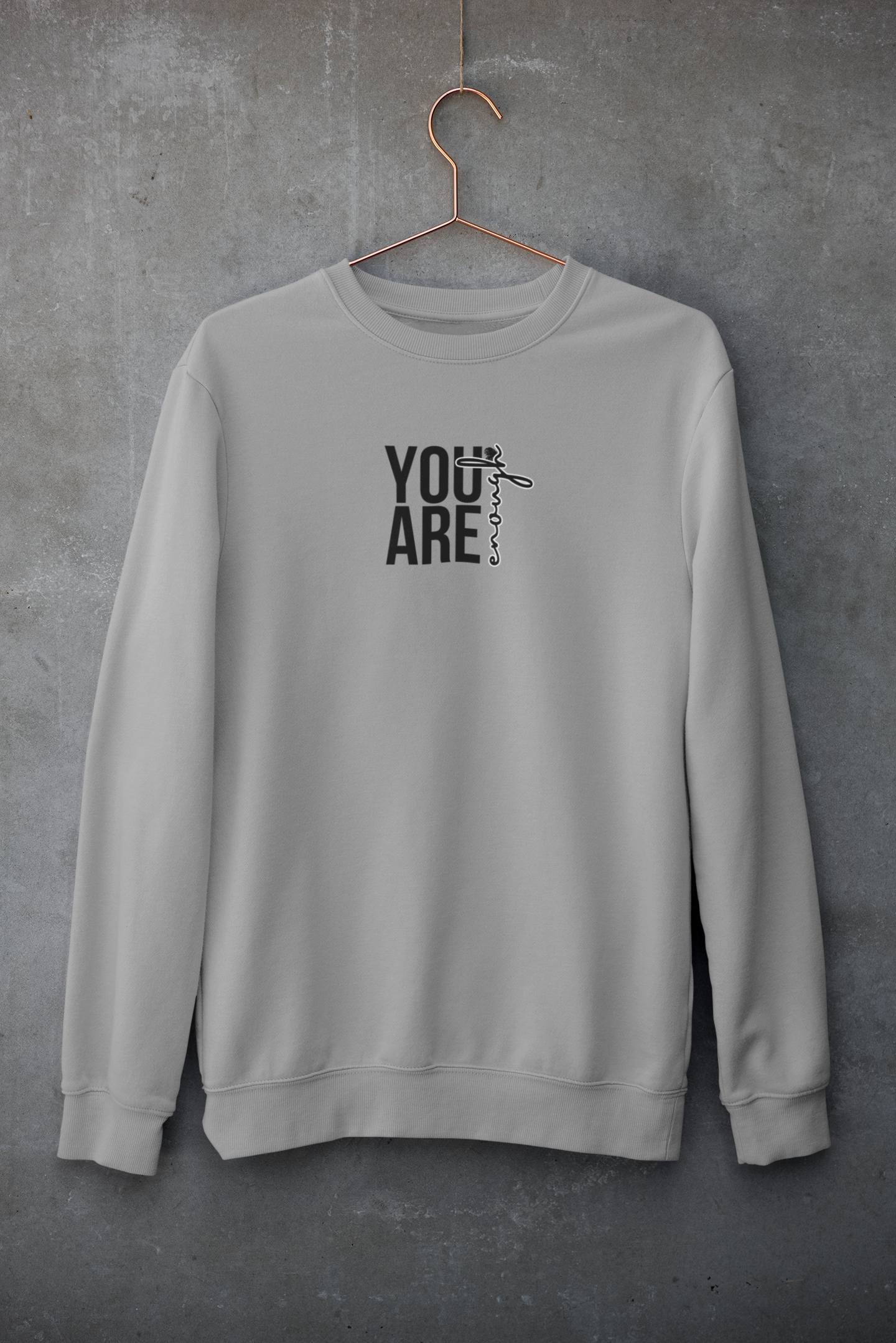 You are Enough – Premium Snow soft Unisex Pullover Hoodie