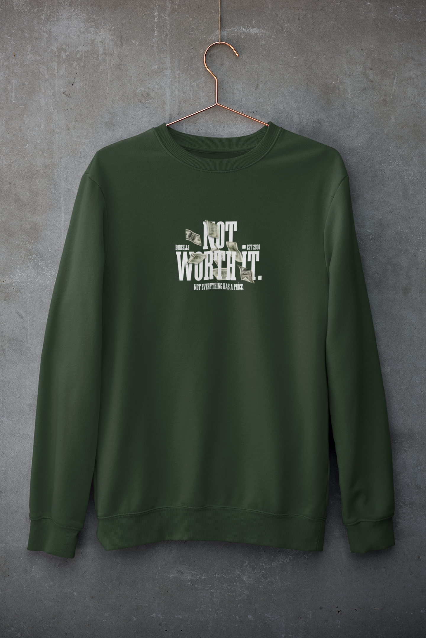 Not Worth It Sweatshirt – Unisex Premium Cotton Fleece