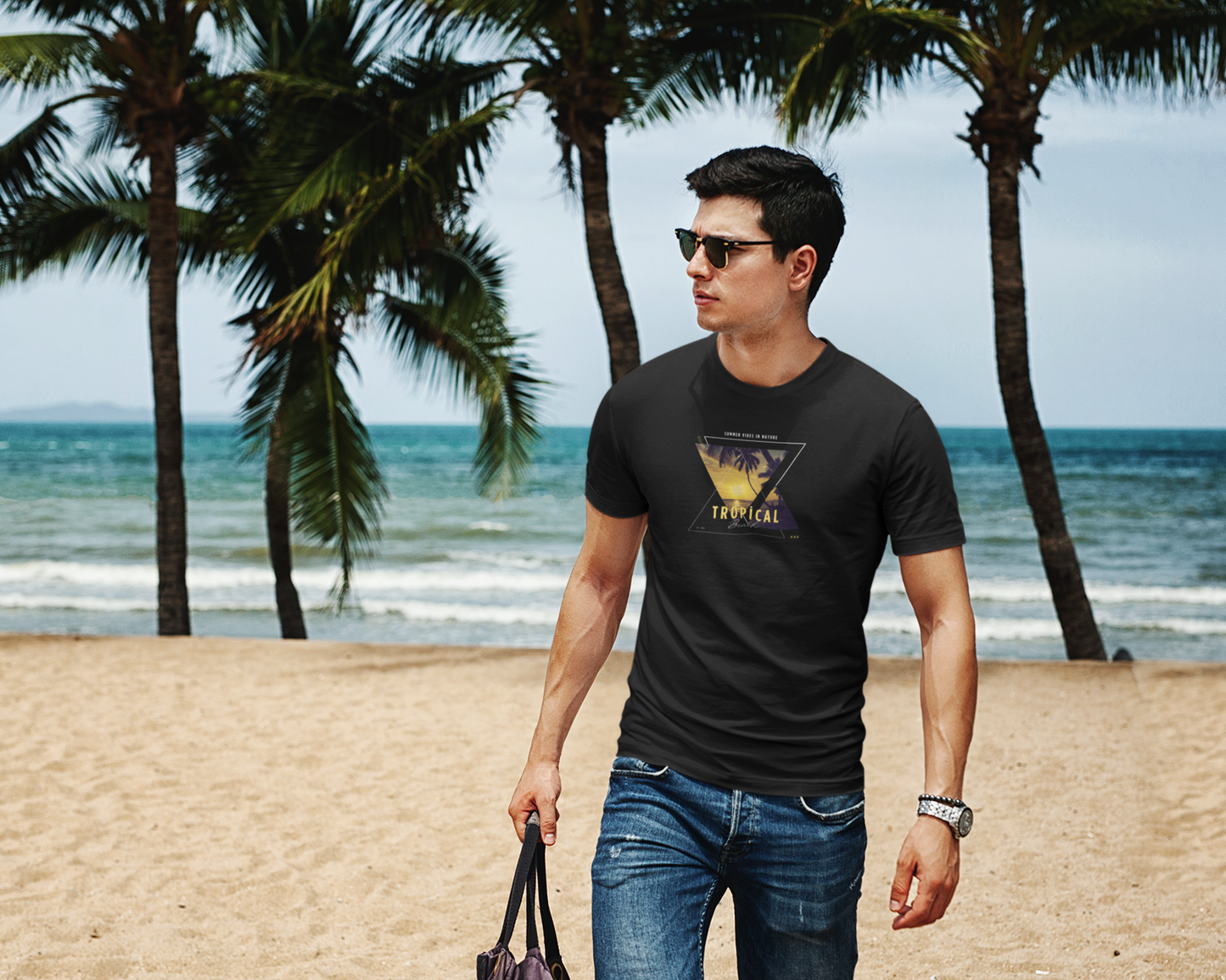 "Tropical beach" Unisex T-Shirt