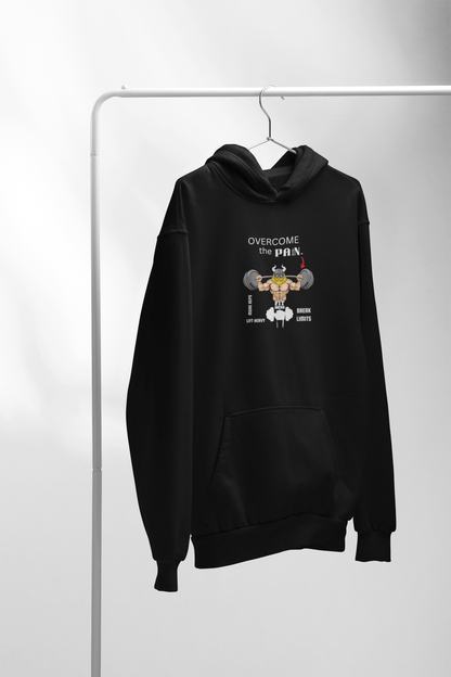 Overcome the pain – Premium Snow soft Unisex Pullover Hoodie