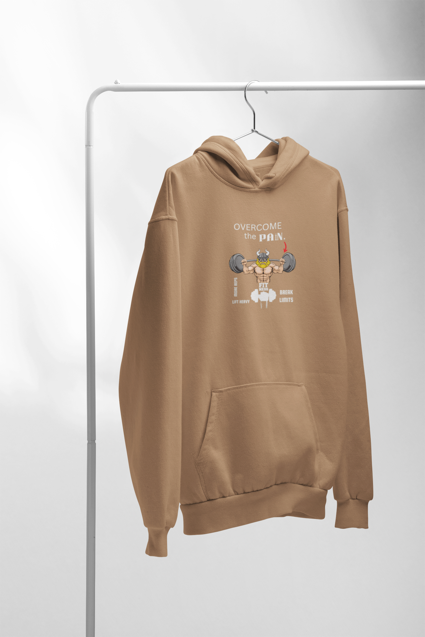 Overcome the pain – Premium Snow soft Unisex Pullover Hoodie