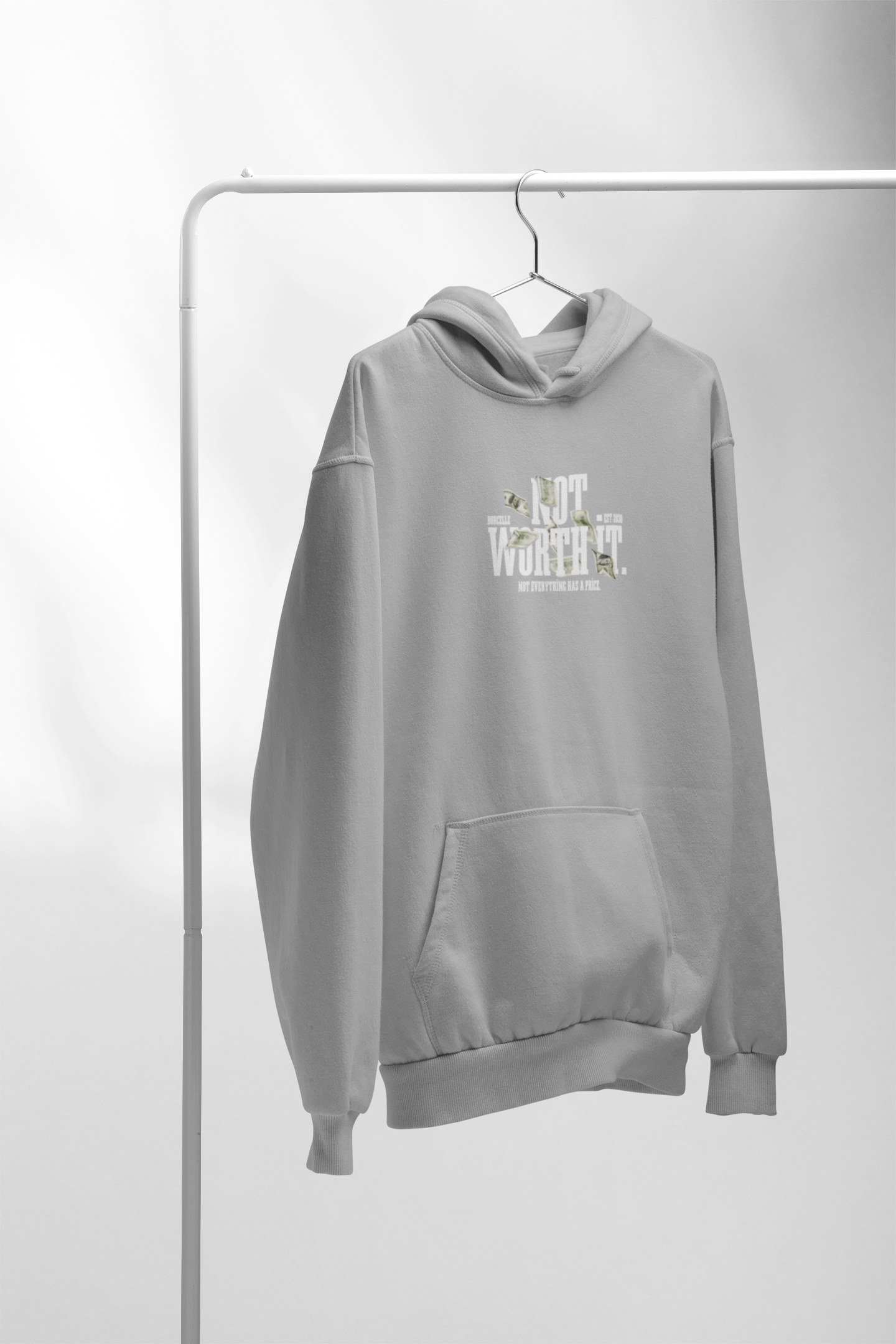 Not worth– Premium Snow soft Unisex Pullover Hoodie