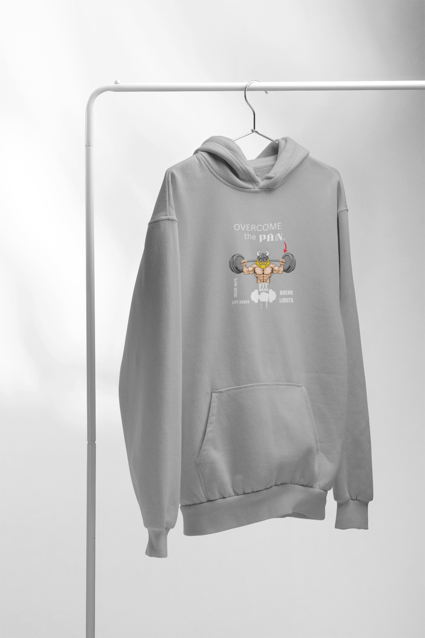 Overcome the pain – Premium Snow soft Unisex Pullover Hoodie