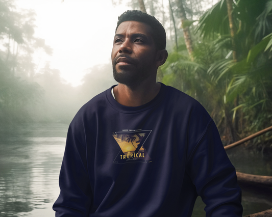 Tropical Sweatshirt – Unisex Premium Cotton Fleece