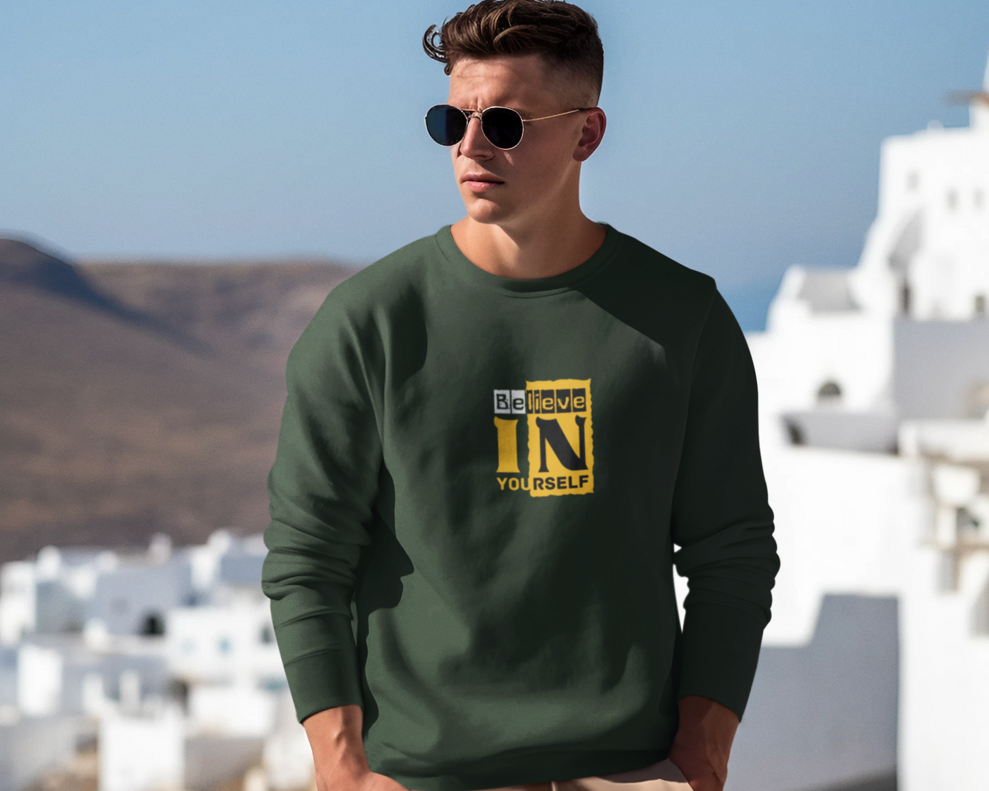 Believe in yourself Sweatshirt – Unisex Premium Cotton Fleece
