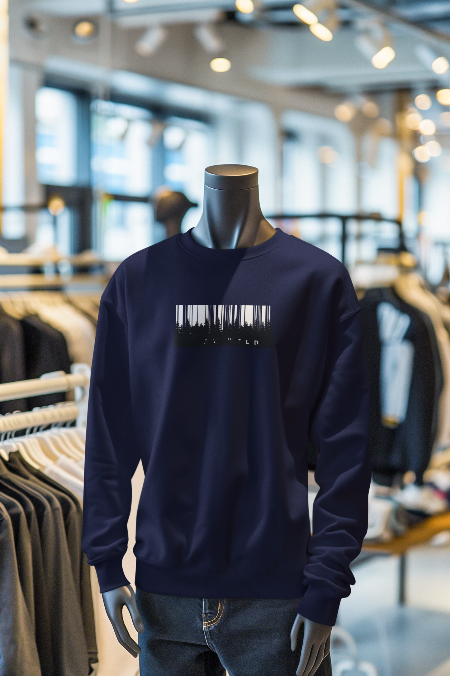 Stay Wild Sweatshirt – Unisex Premium Cotton Fleece