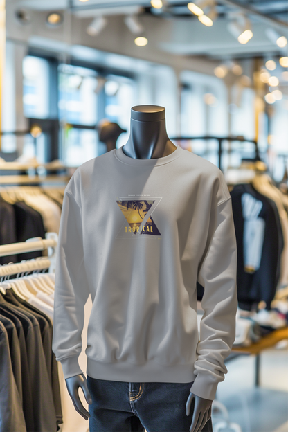 Tropical Sweatshirt – Unisex Premium Cotton Fleece