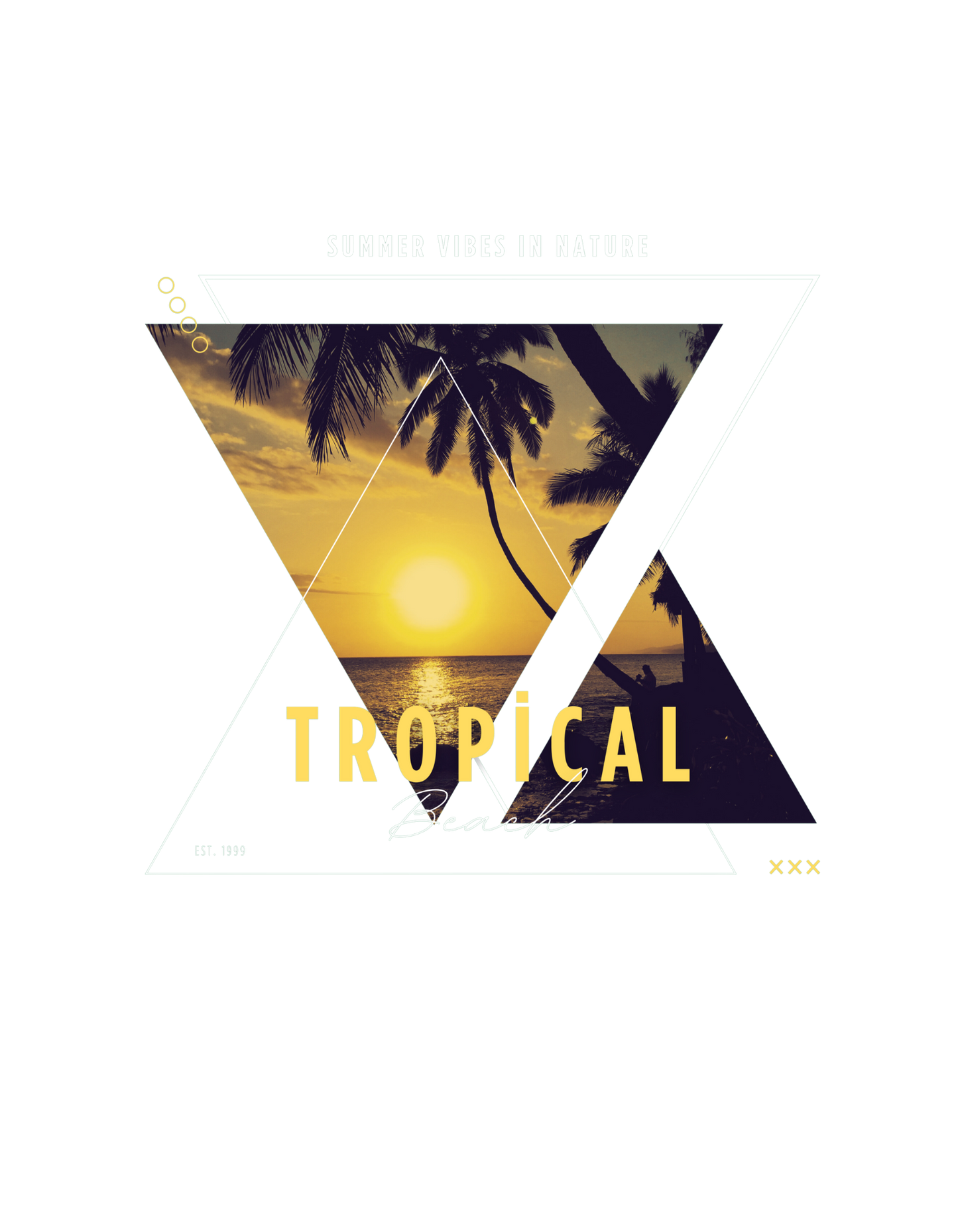 "Tropical beach" Unisex T-Shirt