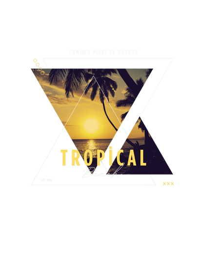 "Tropical beach" Unisex T-Shirt
